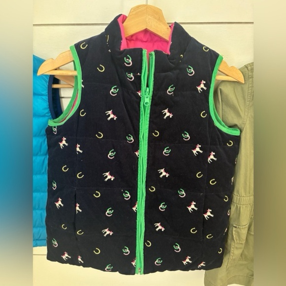 Lilly Pulitzer reversible vest, toddler 4